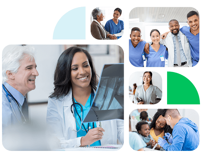 collage of images GuideWell Emergency Doctors on-site labs services